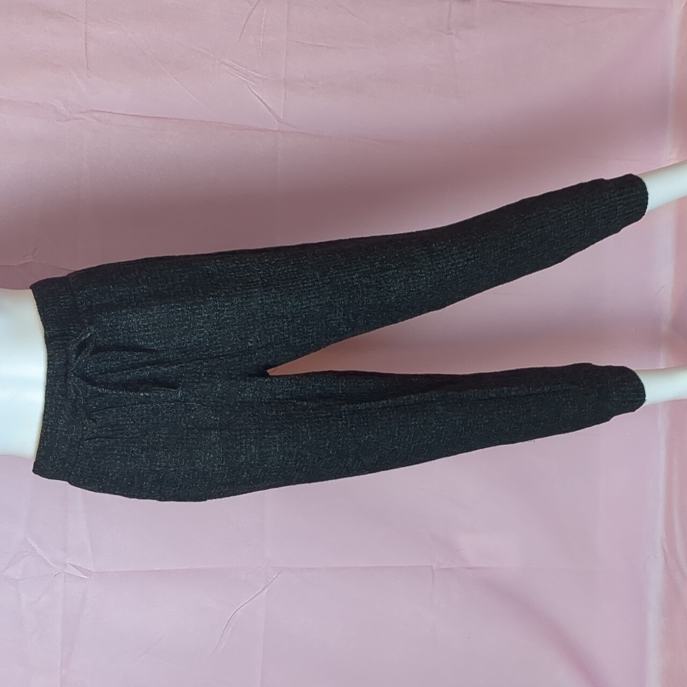 awhile Stitch Fix Dark Gray Black Kaela Waffle Knit Lounge Pants size Small